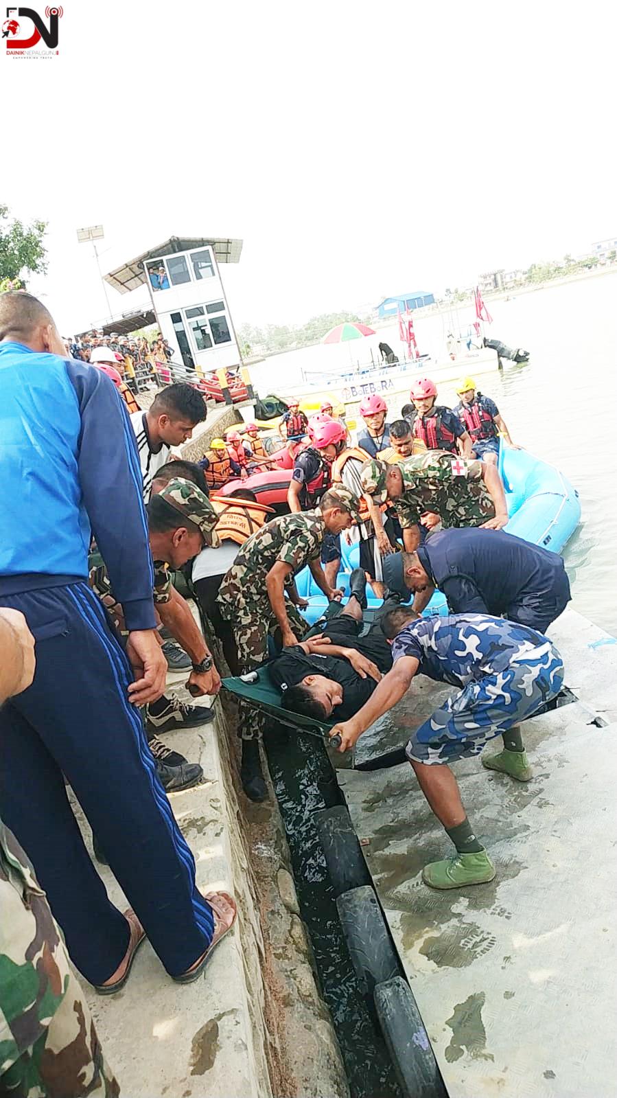 डुवानको जोखिमविरुद्धकृत्रिम घटना अभ्यास