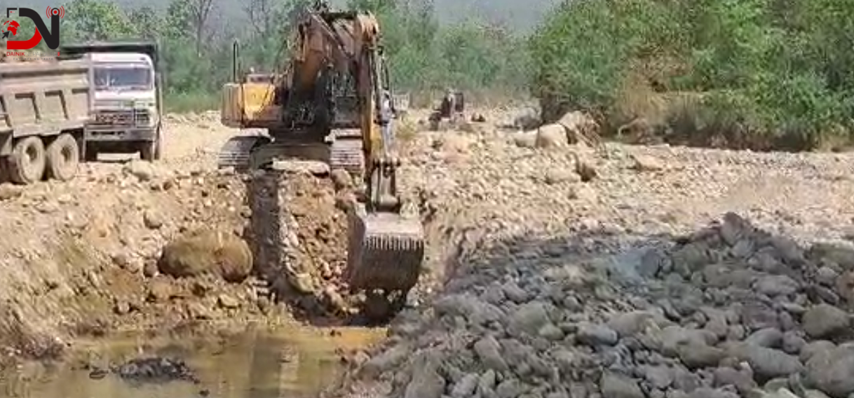 नदीजन्य पदार्थको अवैध दोहन