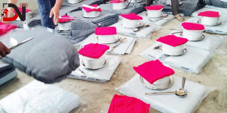 आगलागी पीडितले पाए राहत