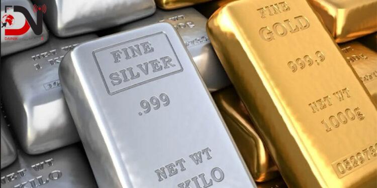 चाँदीको मूल्य बढ्दा, सुनको मूल्य स्थिर
