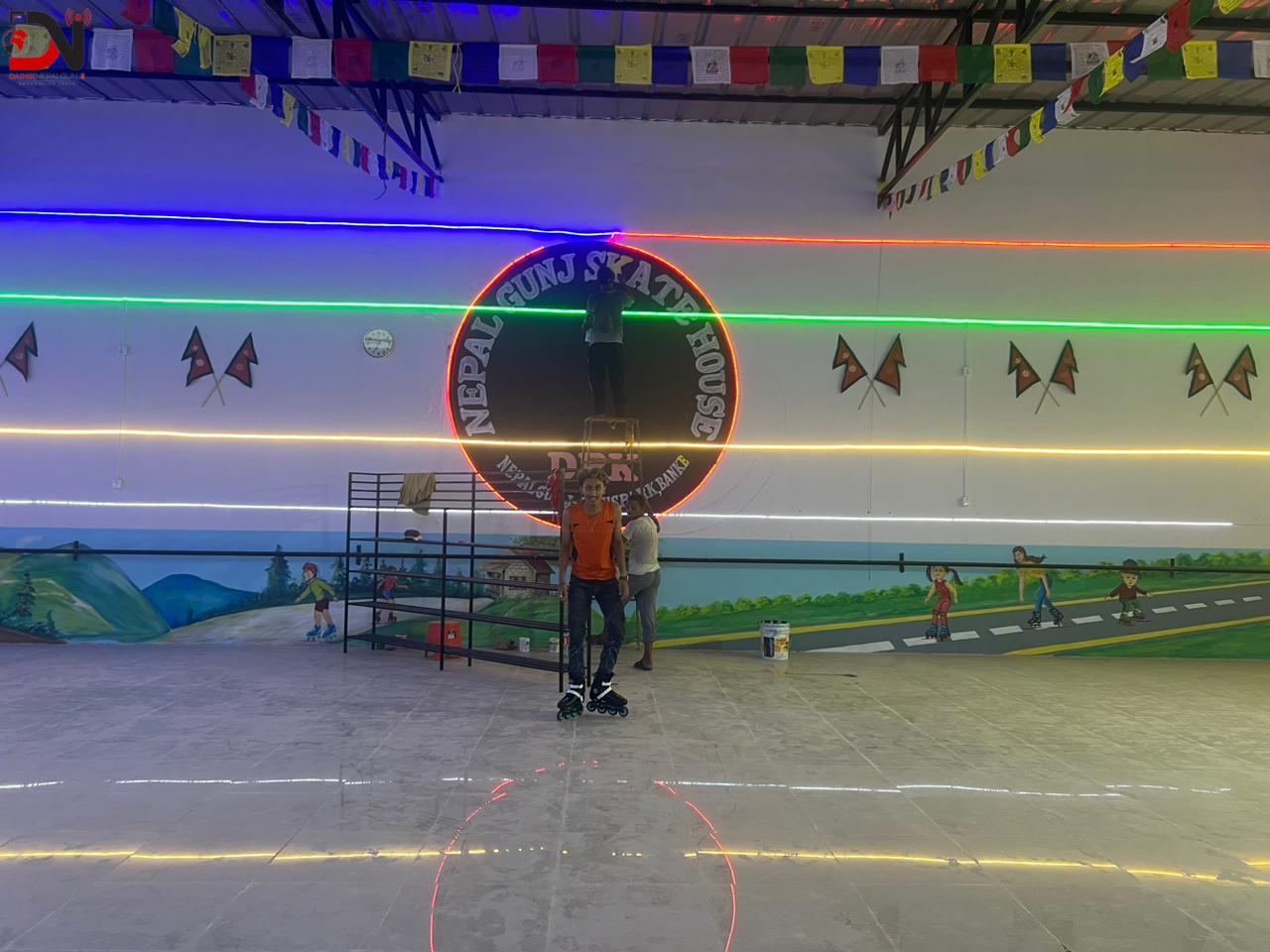 ३५ लाखको लगानीमा ‘इन्डोर स्केटिङ्ग’