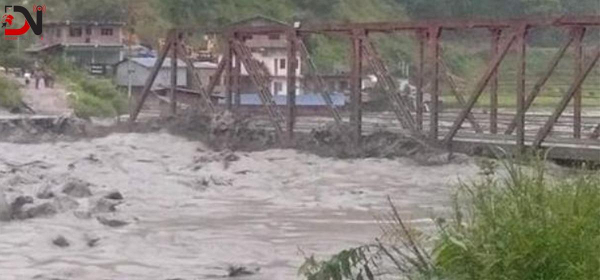 ४१ पुल बाढीमा बगे, १० करोड बढीको क्षति