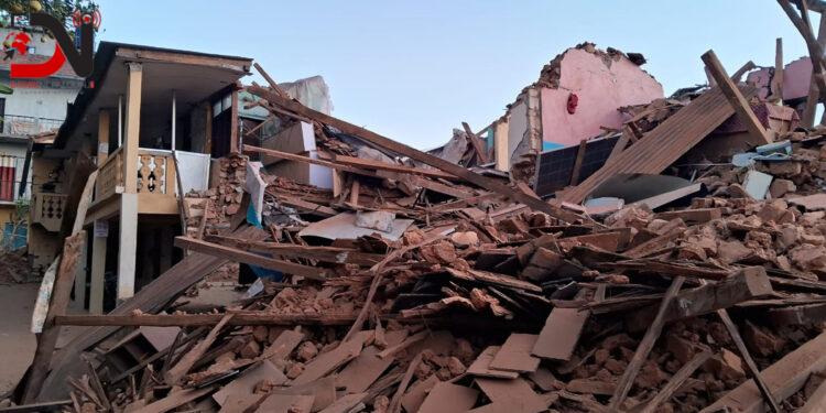 भूकम्पबाट छियाछिया भएको भूमिमा नबस्न आग्रह