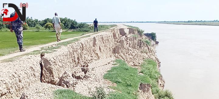 नदी कटानले बढ्यो जोखिम