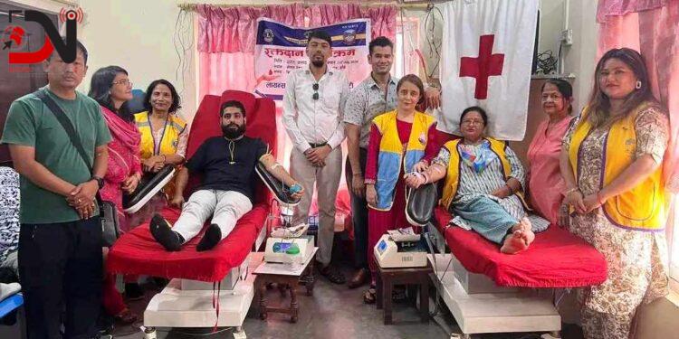 लायन्सद्वारा रक्तदान