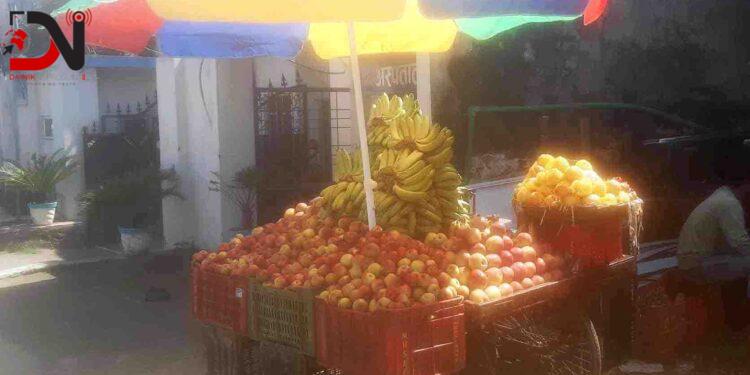 नेपालगञ्जका चोकचोकमा जुम्लाका स्याउ