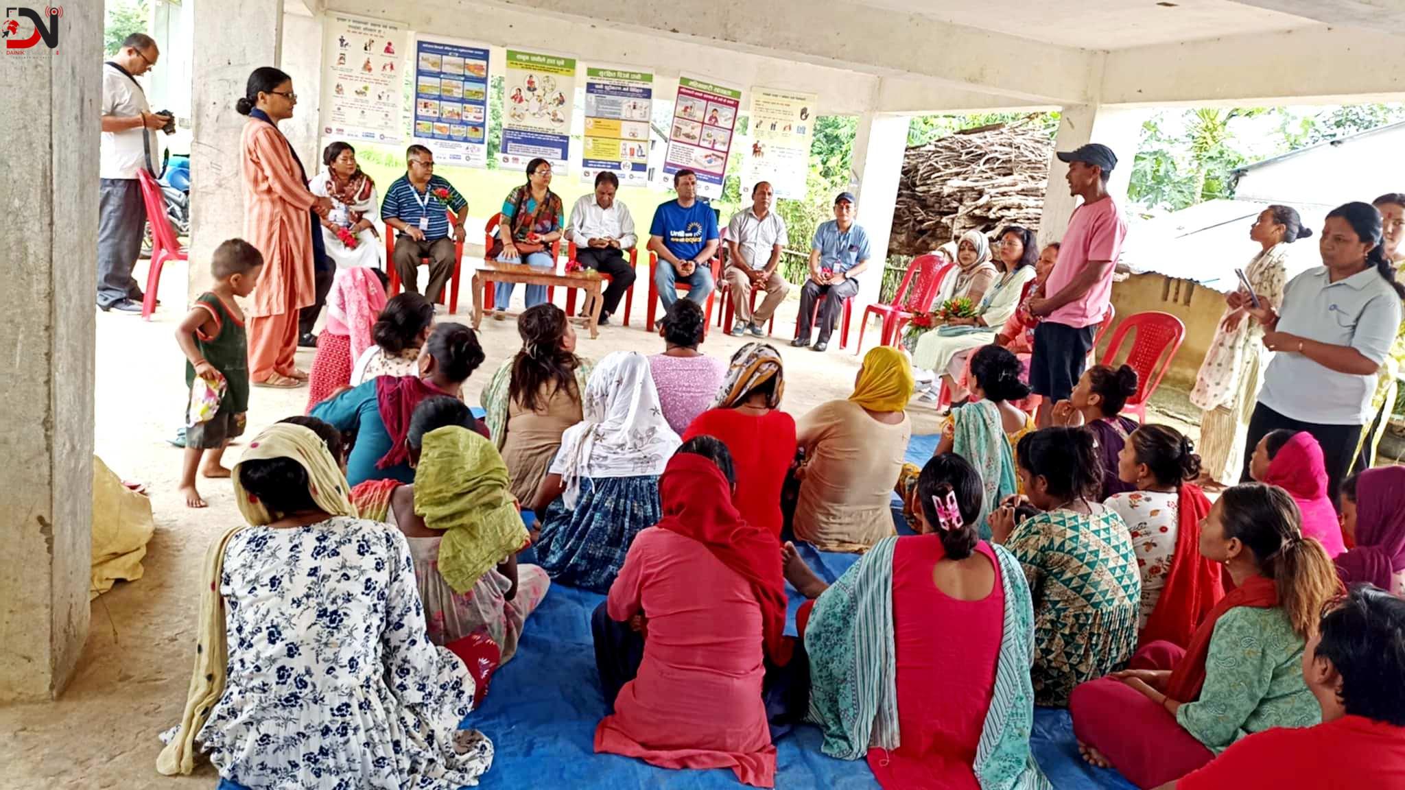 प्लानद्वारा बर्दियामा सञ्चालित परियोजना अनुगमन