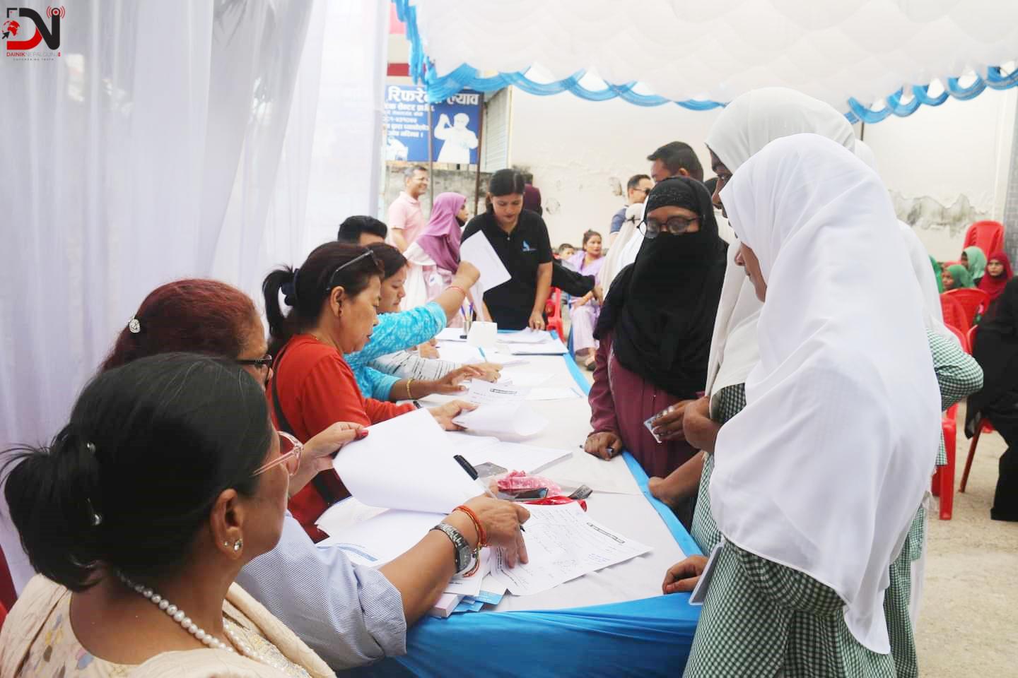 स्वास्थ्य शिविर : आठ जनामा क्यान्सर आशंका