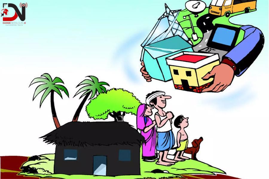 गाउँ फर्कनेलाई खाद्यान्न खर्च सहित एक लाख अनुदान