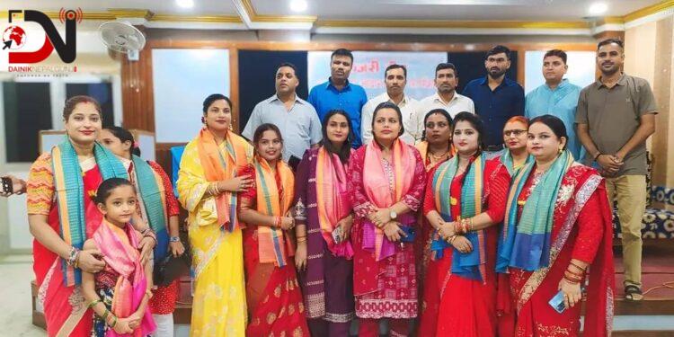 अवधी पत्रकारद्वारा तिजको शुभकामना आदानप्रदान