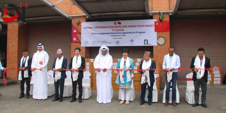 नेपालमा उत्पादित तरकारी कतार निर्यात गर्न सुरु