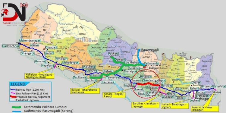 बाँकेमा रेलमार्ग अध्ययन गरिंदै