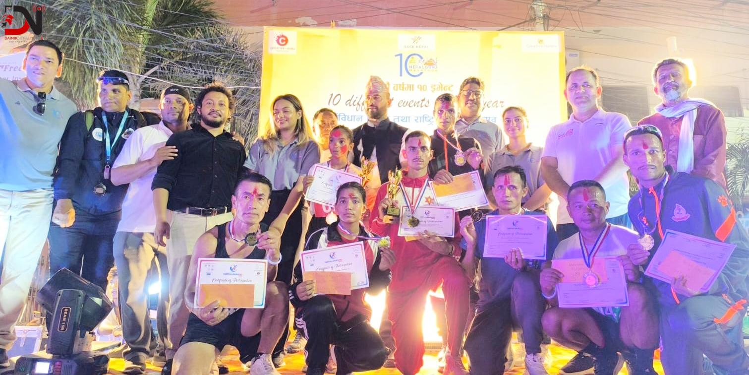 नेपालगन्जमा नाइट रन : पाल, साहु र दाहाल प्रथम