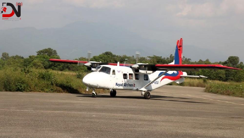 टरिगाउँमा प्रत्येक शुक्रबार मात्र उडान भरिने