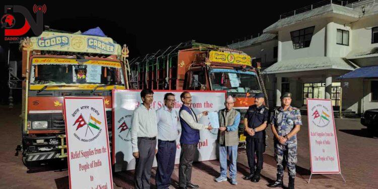 भारत सरकारद्वारा दशवटा प्रिफ्याब्रिकेटेड स्टिल ब्रिज (पुल)का पार्टपुर्जा हस्तान्तरण