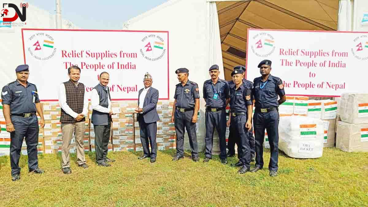 विपद् पीडितलाई भारतको राहत