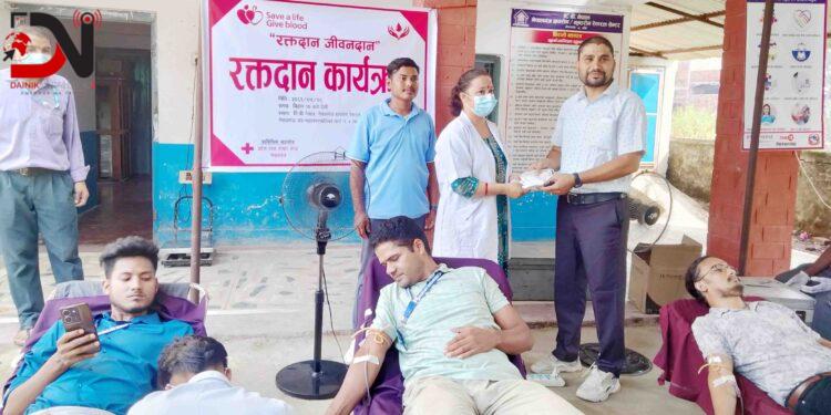 क्षयरोगीका लागि रक्तदान