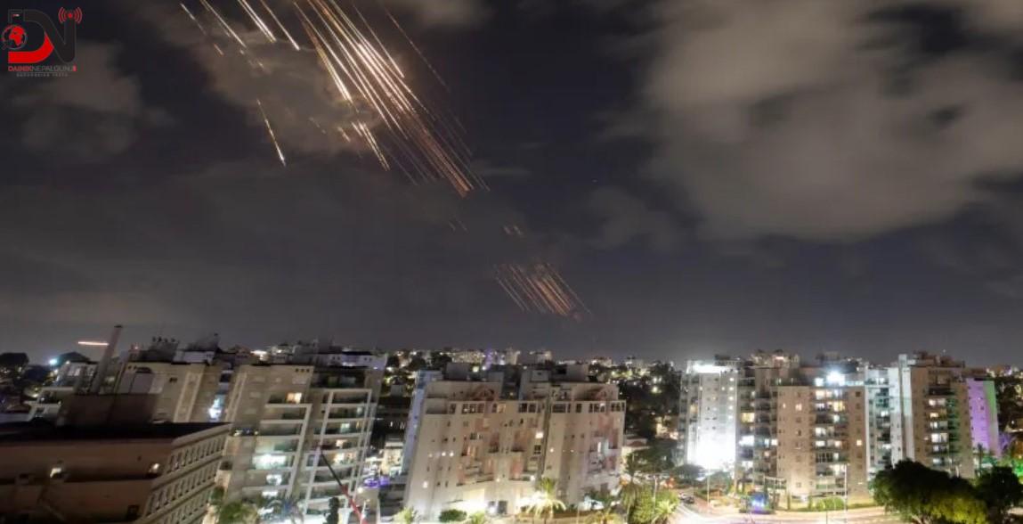 इरानद्वारा इजरायलमा मिसाइल आक्रमण