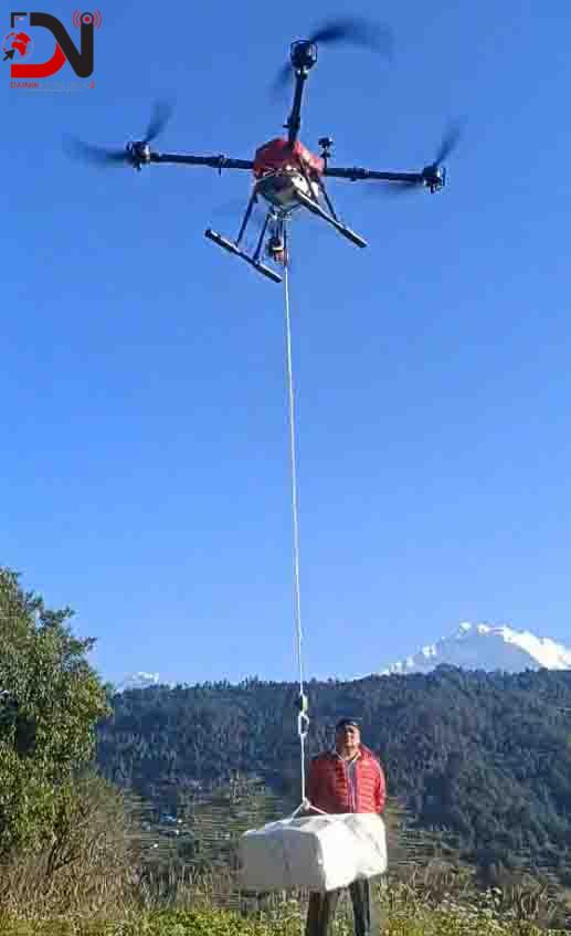 ड्रोनबाट सामान ढुवानी