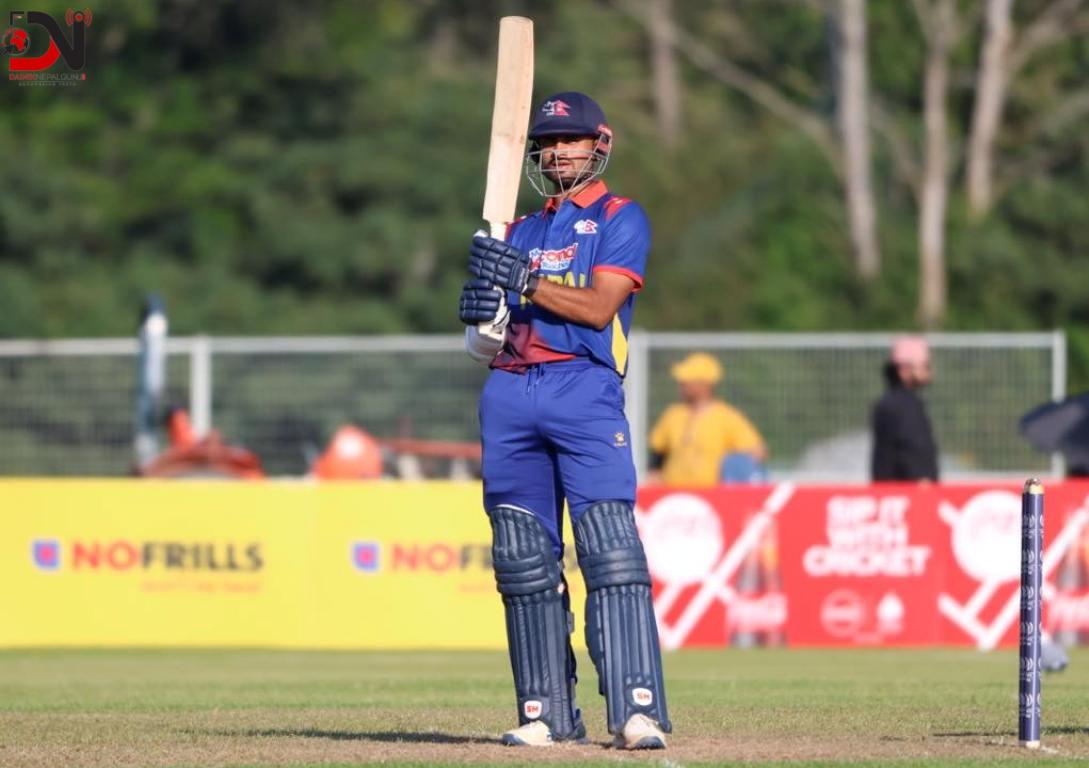 अन्तिममा सम्हालिन नसक्दा नेपाल क्यानडासँग चार विकेटले पराजित