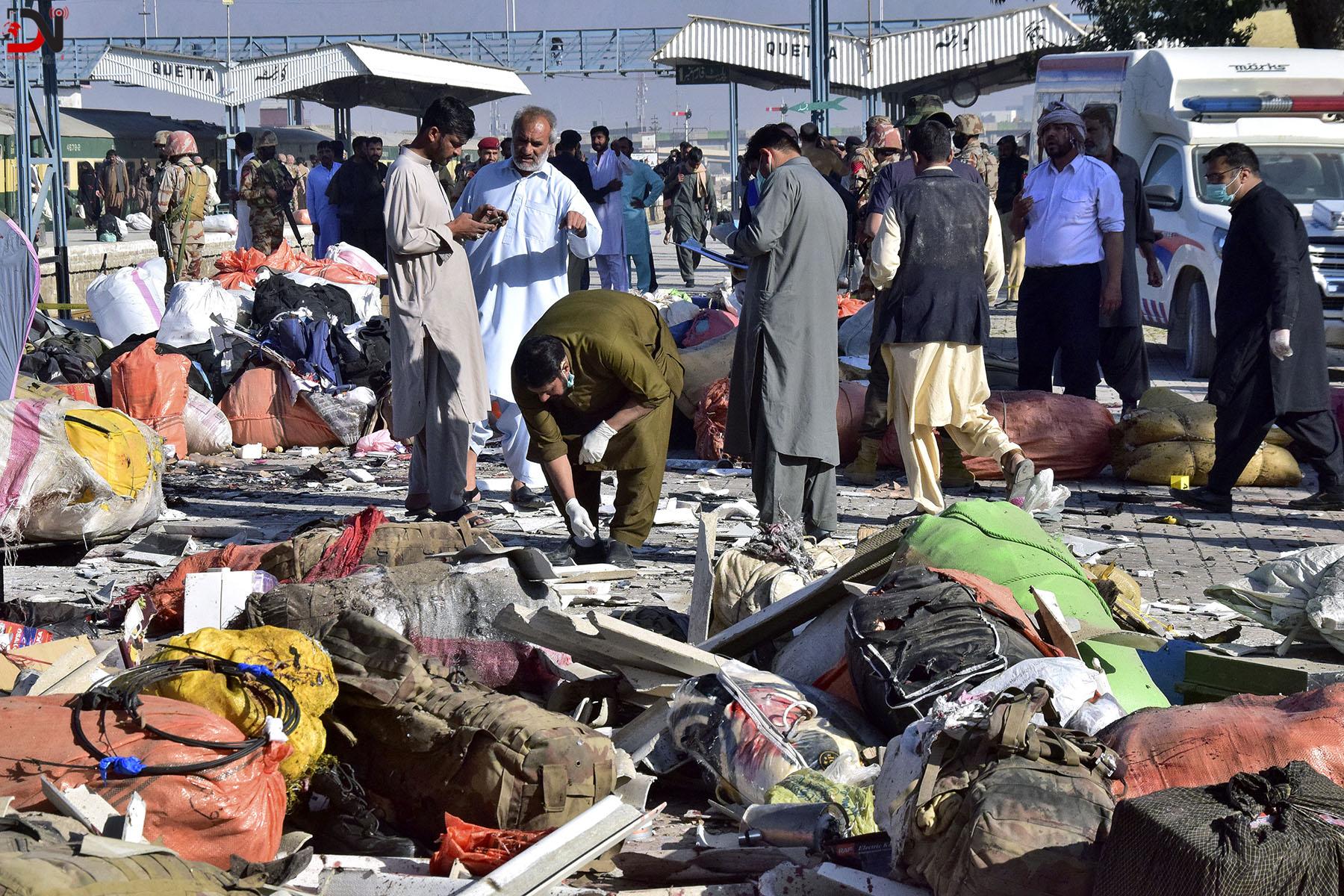 पाकिस्तानको रेलवे स्टेसनमा विस्फोटहुँदा १७ जनाको मृत्यु