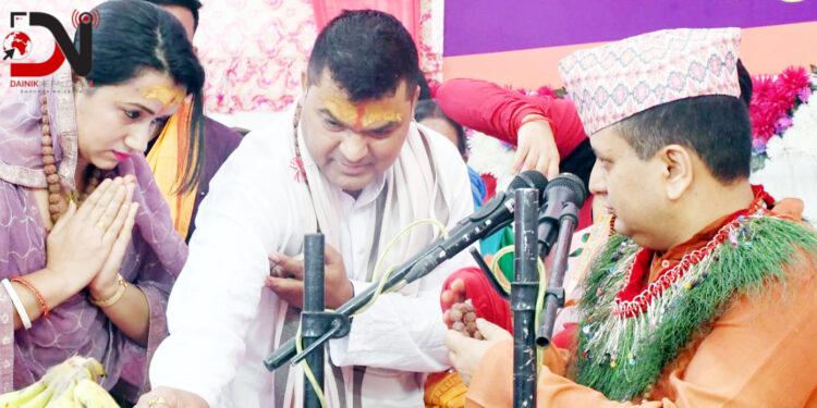 वडाध्यक्ष बर्माले गरे बैकुण्ठधामलाई भूमिदान