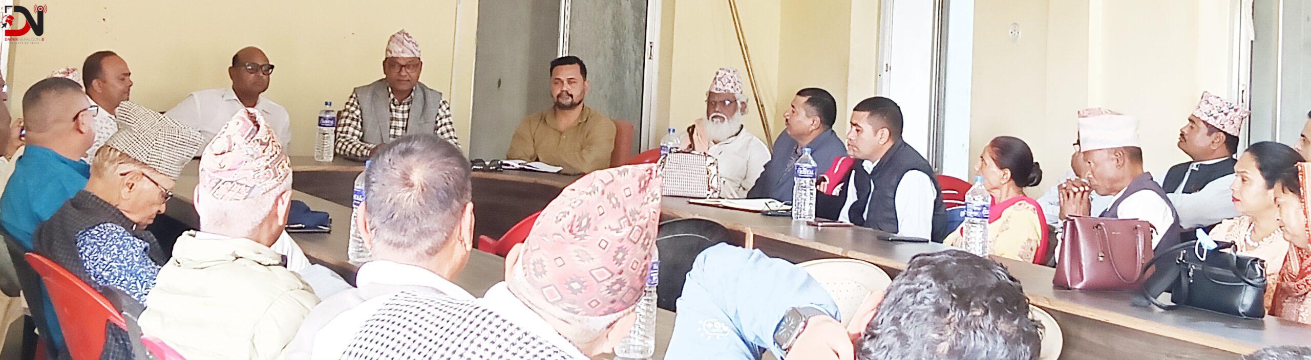 वडा सम्मेलन गर्दै काँग्रेस