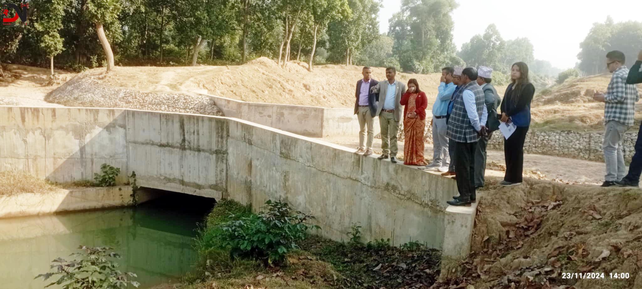 सिक्टा सिँचाई आयोजनाको अनुगमन