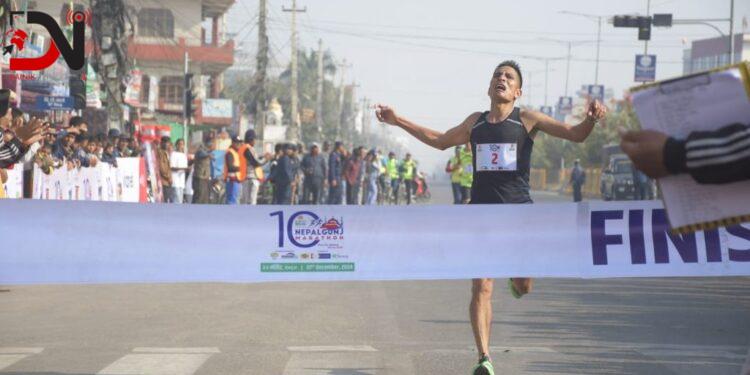 सेनाका खड्कालाई दशौं धारा नेपालगञ्ज म्याराथनको उपाधि