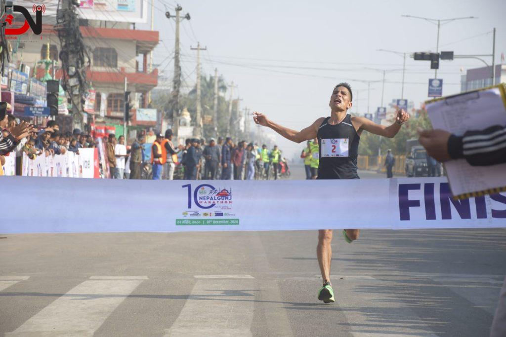 सेनाका खड्कालाई दशौं धारा नेपालगञ्ज म्याराथनको उपाधि