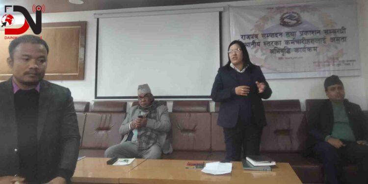 राजपत्र सम्वन्धी स्थानीय कर्मचारीलाई क्षमता अभिवृद्धि कार्यक्रम