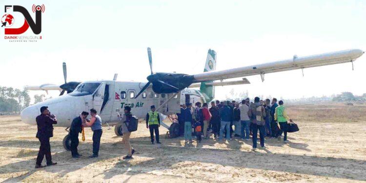 आजदेखि काठमाडौँ–टीकापुर उडान सुरू