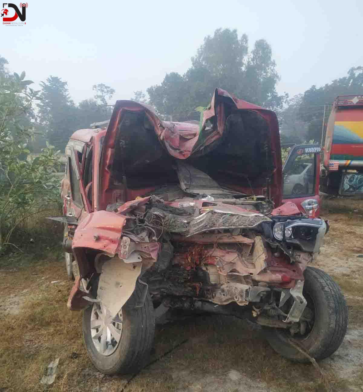 जिप दुर्घटनामा आठ जनाको मृत्यु, पाँच घाइते