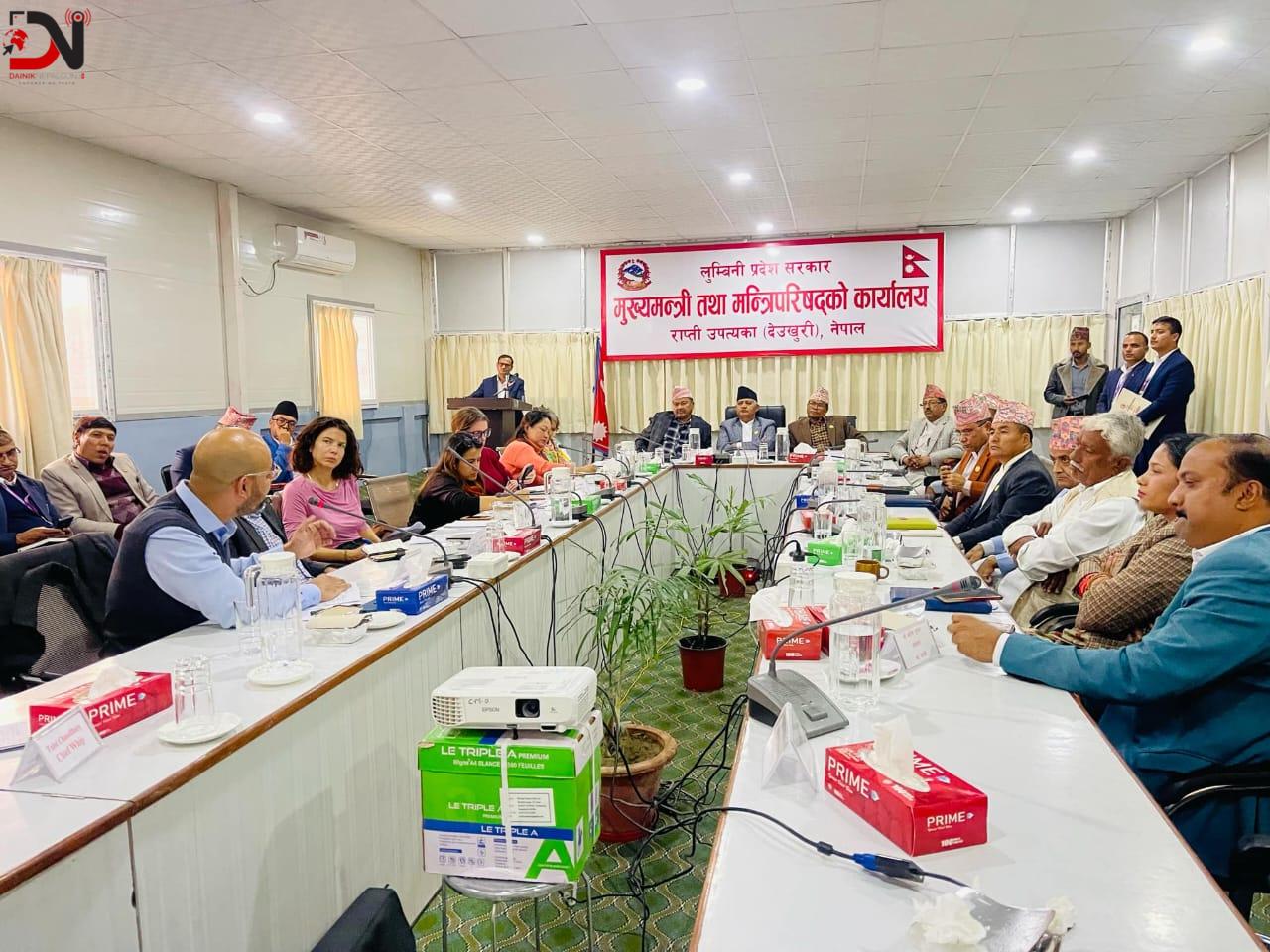 लुम्बिनीमा लगानी भित्र्याउन मुख्यमन्त्रीको सक्रियता