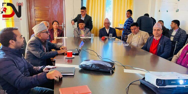 भेरी-बबई बहुउद्देश्यीय आयाेजनाकाे प्रगति बारे मुख्यमन्त्री आचार्यकाे चासाे