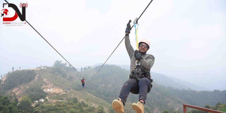 घोरदौरामा जीपलाइन सञ्चालनको तयारी