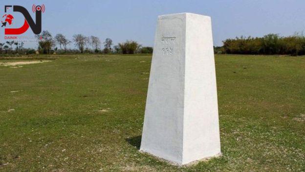 नेपाल-भारत सीमास्तम्भको मर्मत सुरु