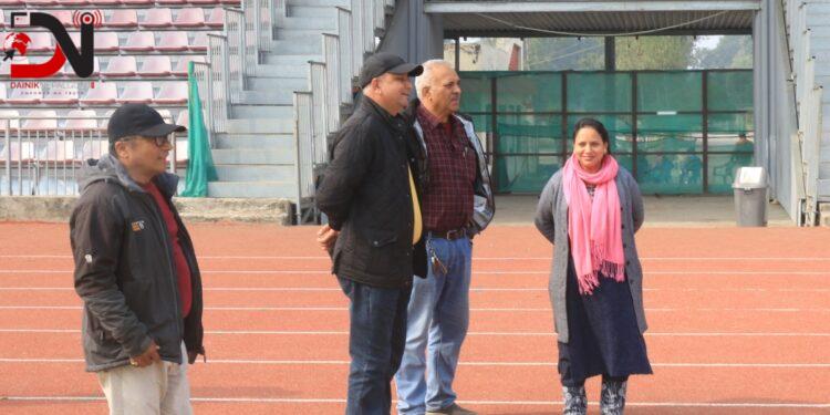 लुम्बिनी कप महिला फुटबलः संघीय सासद शर्माद्धारा सचिवालय र रंगशालाको अनुगमन