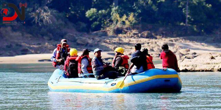 बाँकेको राप्ती नदीमा गोही गणना सुरु