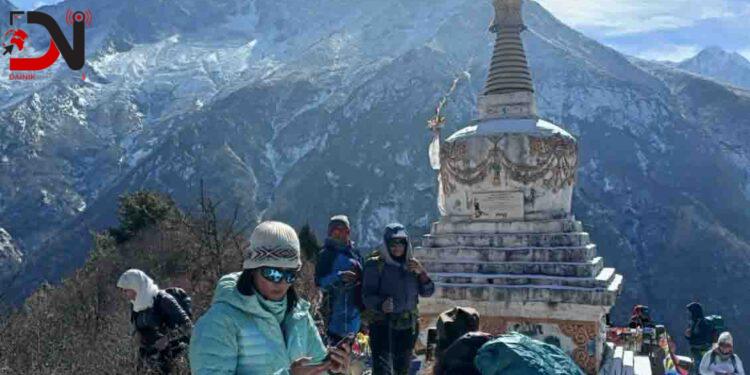 हप्तामा दुई सय जनाभन्दा बढी पर्यटक सगरमाथा क्षेत्रमा