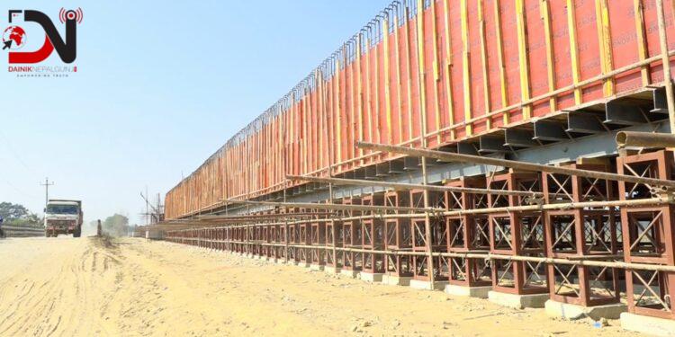 राप्ती पुल निर्माण तिव्र