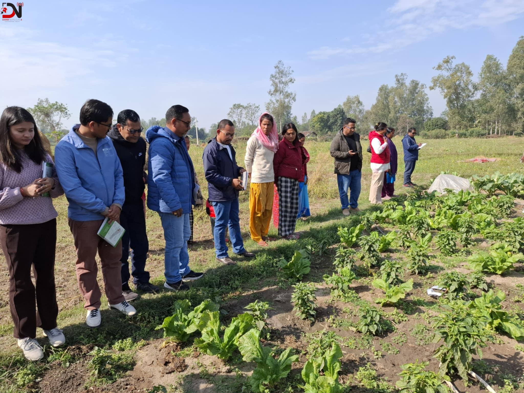 पोषण परियोजनाको अनुगमन