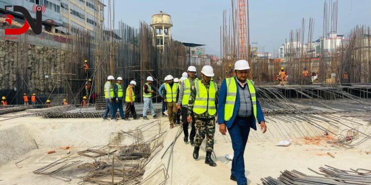 मुख्यमन्त्री आचार्यद्वारा प्रादेशिक अस्पतालको भवन अनुगमन