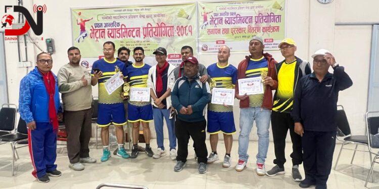 धम्बोझीमा ‘भेट्रान र खुल्ला ब्याडमिन्टन प्रतियोगिता’