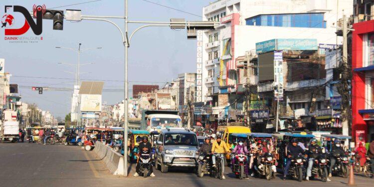 नेपालगञ्जमा ‘ट्राफिक लाइट’को नियम लागू