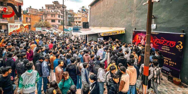 ‘होस्टेल ३’ हेर्न चलचित्र भवनमा दर्शकको तछाडमछाड