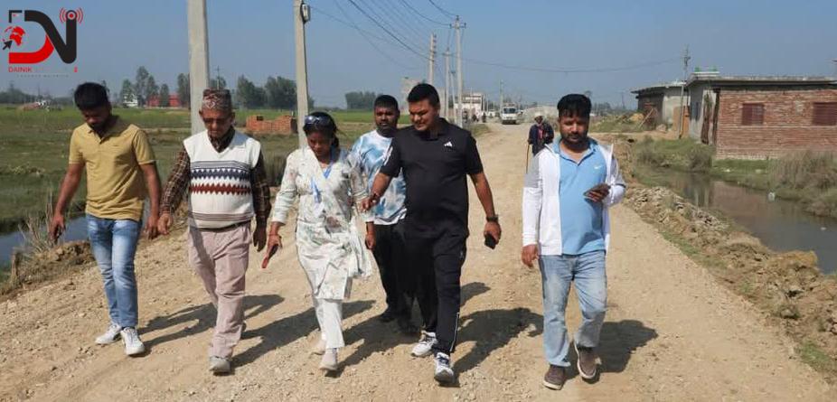 अस्फाल्ट सडकलाई ५० लाख