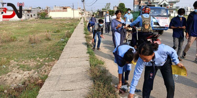 इत्तेहादको महाधिवेशन : आयोजना स्थलसम्म सरसफाई