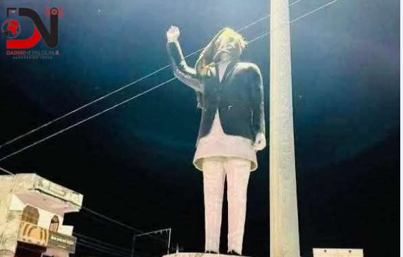 विपीको शालिकमा कालो पोतेको भन्दै काँग्रेसको भत्सर्ना