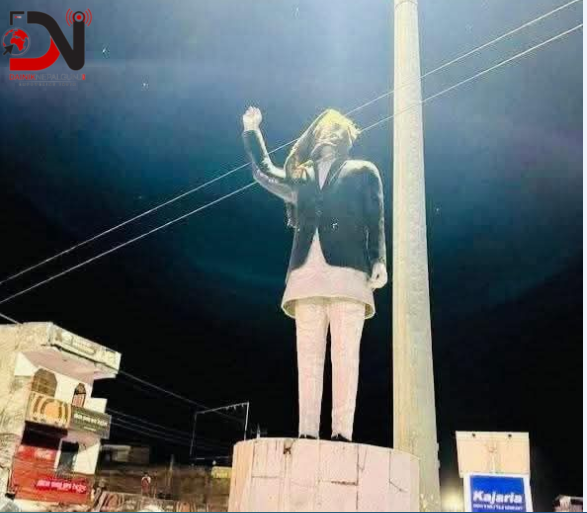 विपीको शालिकमा कालो पोतेको भन्दै काँग्रेसको भत्सर्ना